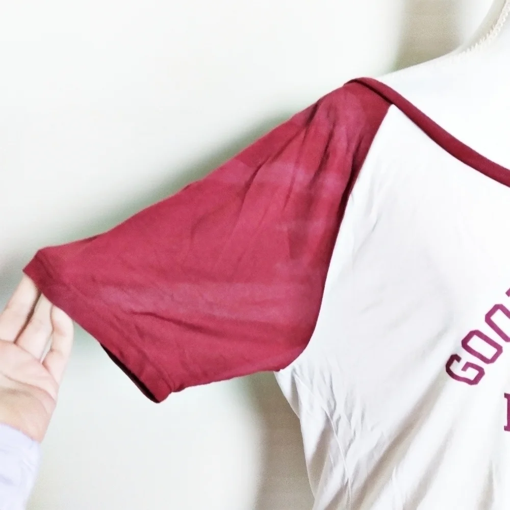 Cold Crush Good Vibes Raglan Baseball Tee Shirt - Picture 4 of 6